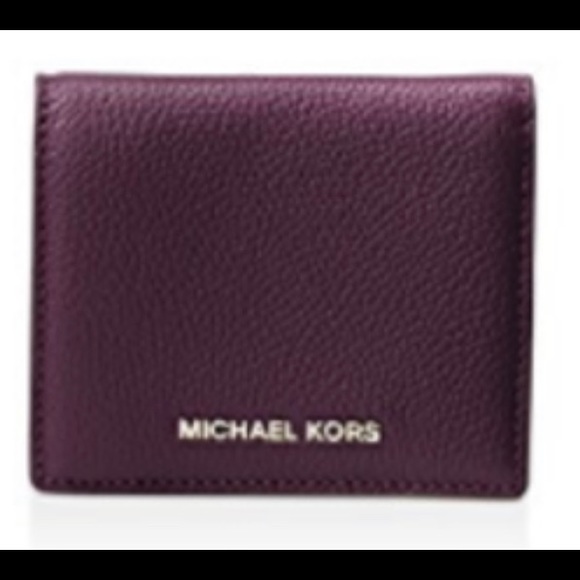 Michael Kors Flap Wallet Mercer Pebbled (Damson) 32T7GM9D1L-599 4in1 Carryall